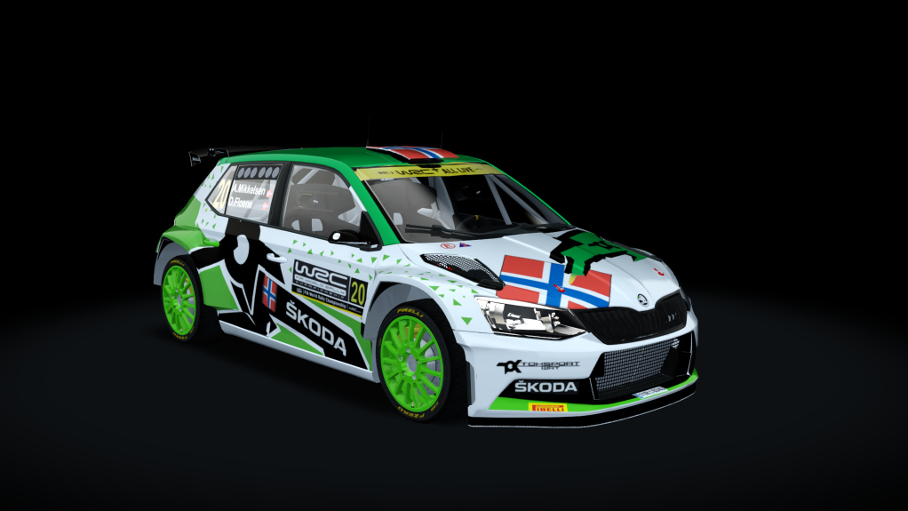 R5 Skoda Fabia, skin A. Mikkelsen