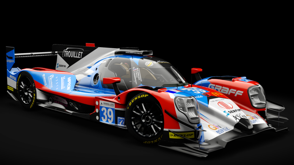 2016 Oreca 07 LMP2, skin 2017 #39 Graff Racing ELMS