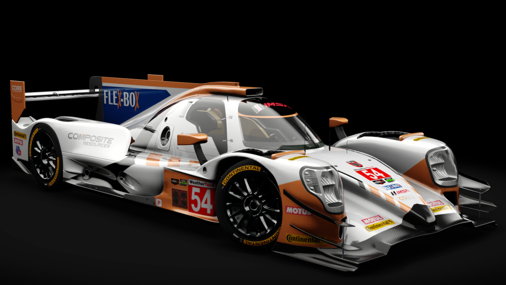 2016 Oreca 07 LMP2, skin 2018 #54 CORE Autosport IMSA