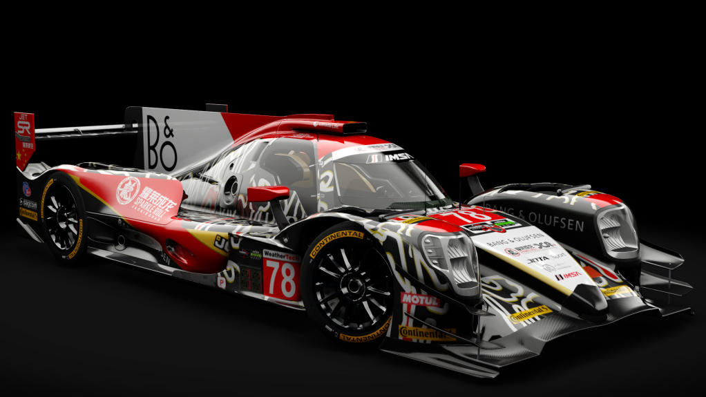 2016 Oreca 07 LMP2, skin 2018 #78 Jackie Chan Racing IMSA