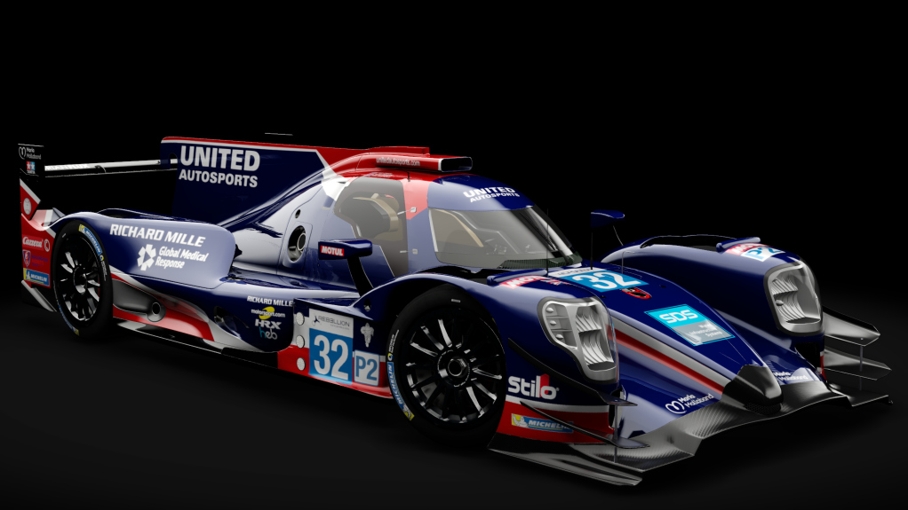 2016 Oreca 07 LMP2, skin 2019 #32 United Autosports ELMS