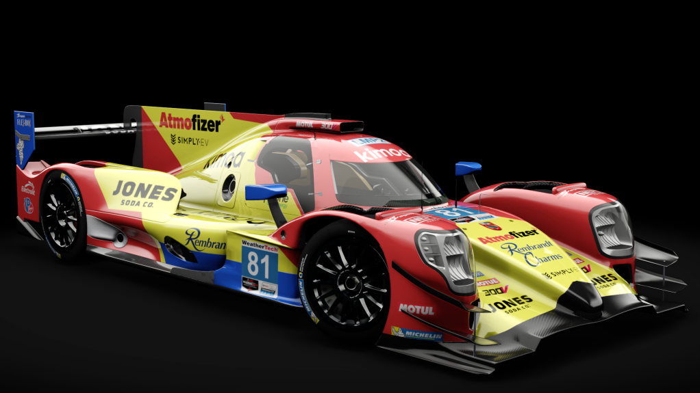 2016 Oreca 07 LMP2, skin 2022 #29 DragonSpeed USA IMSA