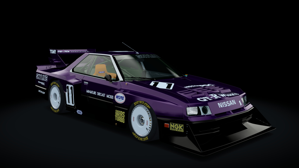 Nissan Skyline R30 Super Silhouette, skin Purple Black