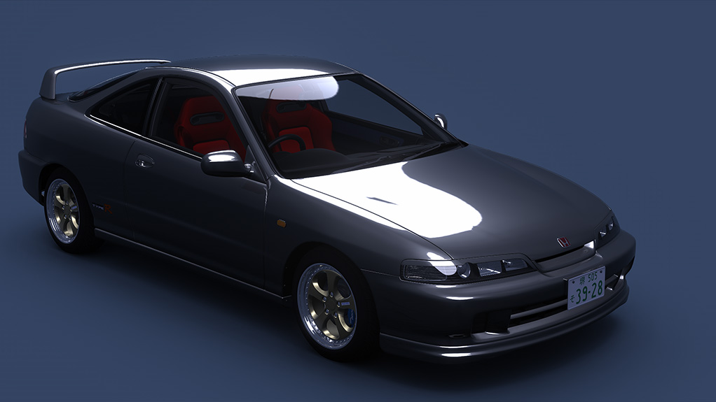 Honda Integra Type R (DC2) Turbo, skin Flamenco_Black_Pearl