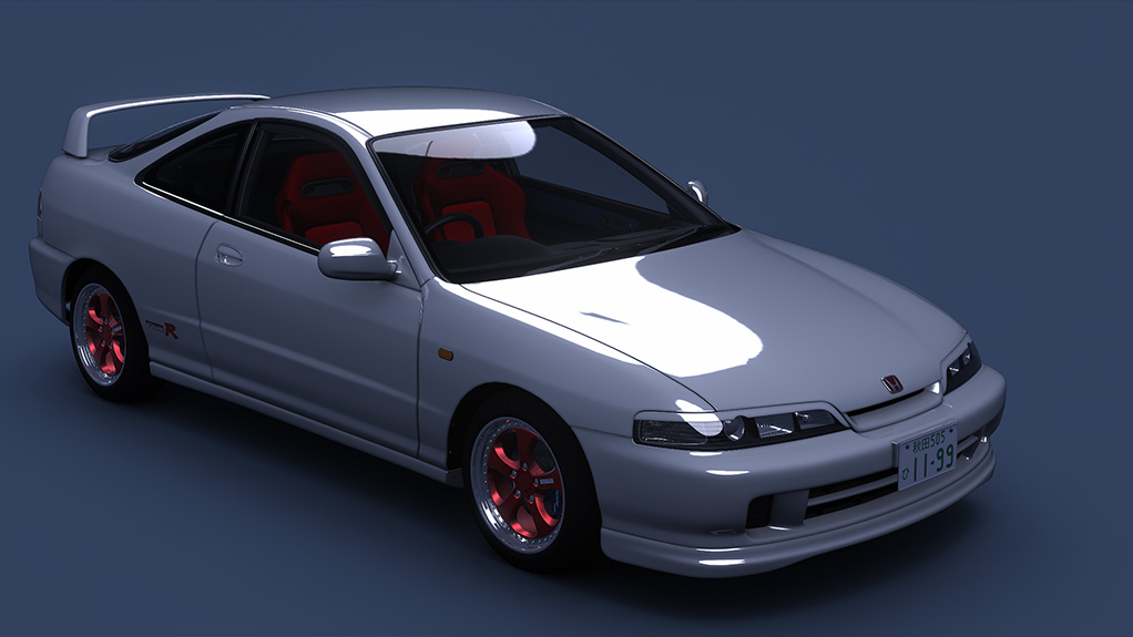 Honda Integra Type R (DC2) Turbo, skin Taffeta_White