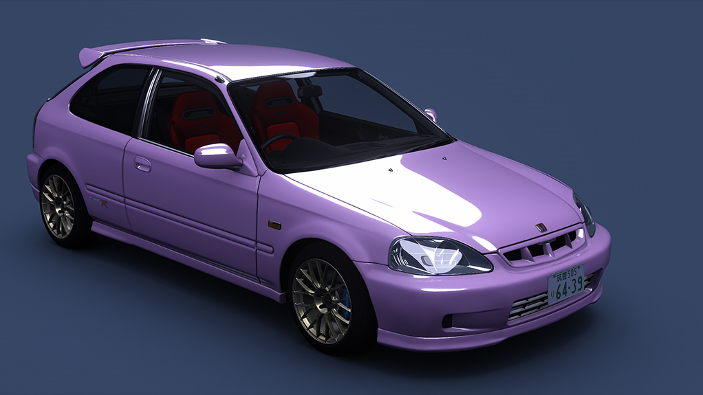 Honda Civic Type R (EK9) Turbo ver. 2, skin Amy_Pink