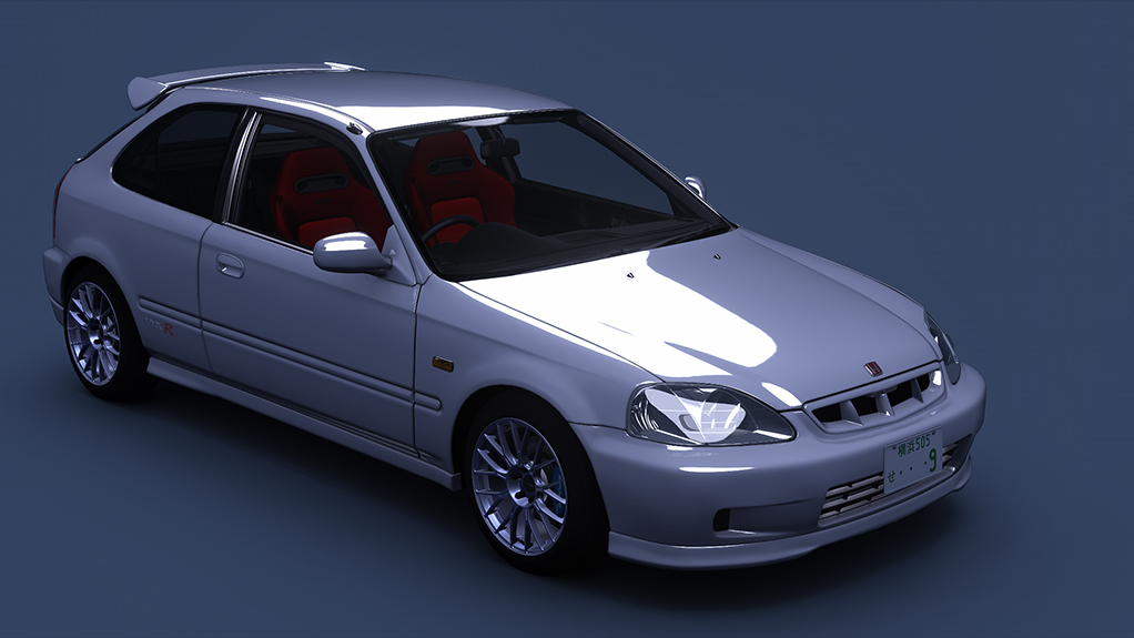 Honda Civic Type R (EK9) Turbo ver. 2, skin Championship_White