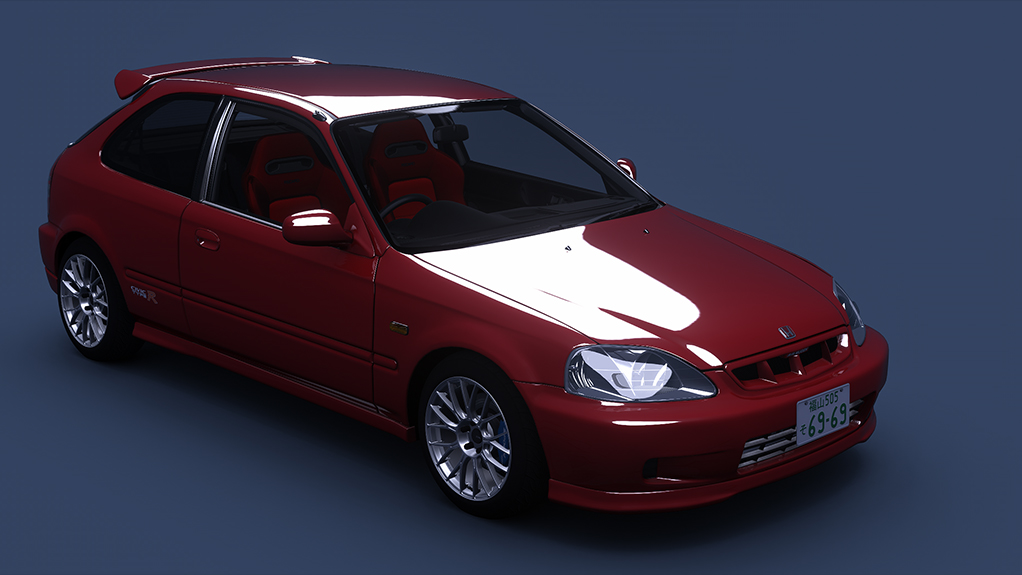 Honda Civic Type R (EK9) Turbo ver. 2, skin Roma_Red