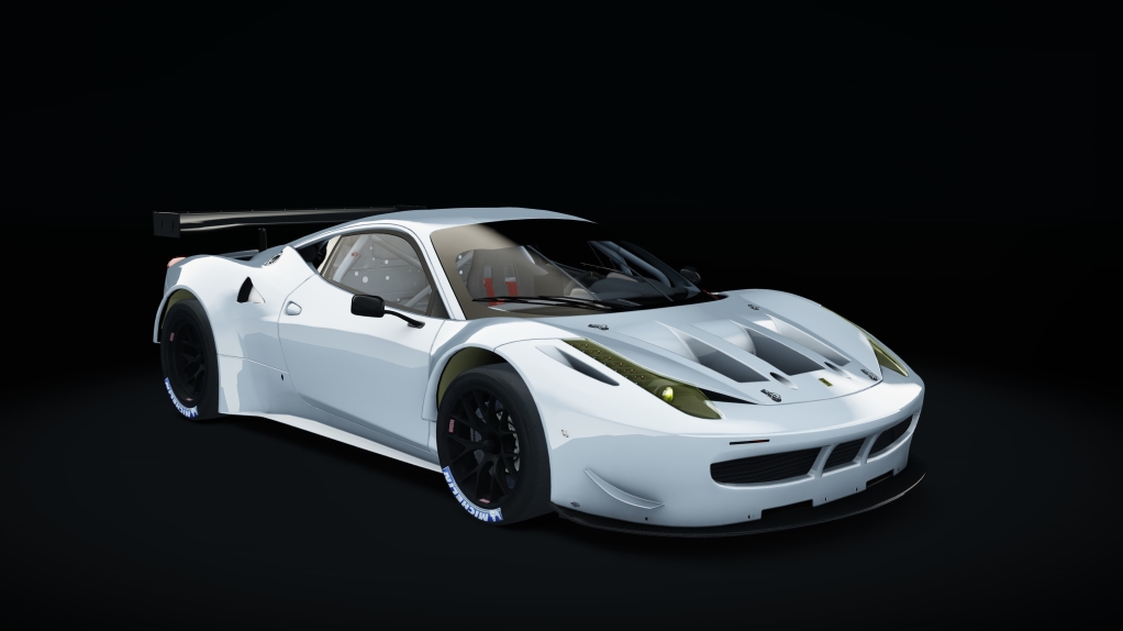 Ferrari 458 GT2, skin white