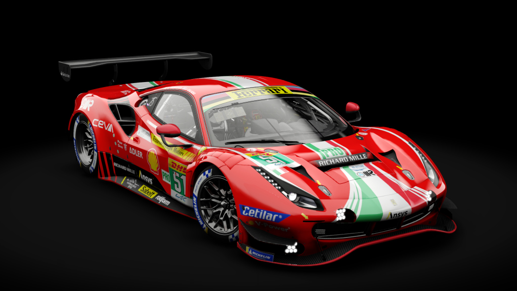 Ferrari 488 GT3 ACC, skin 2022_afcorse_Lemans_51