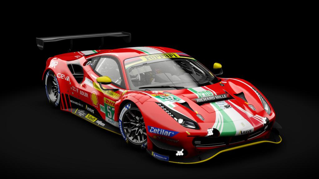 Ferrari 488 GT3 ACC, skin 2022_afcorse_Lemans_52