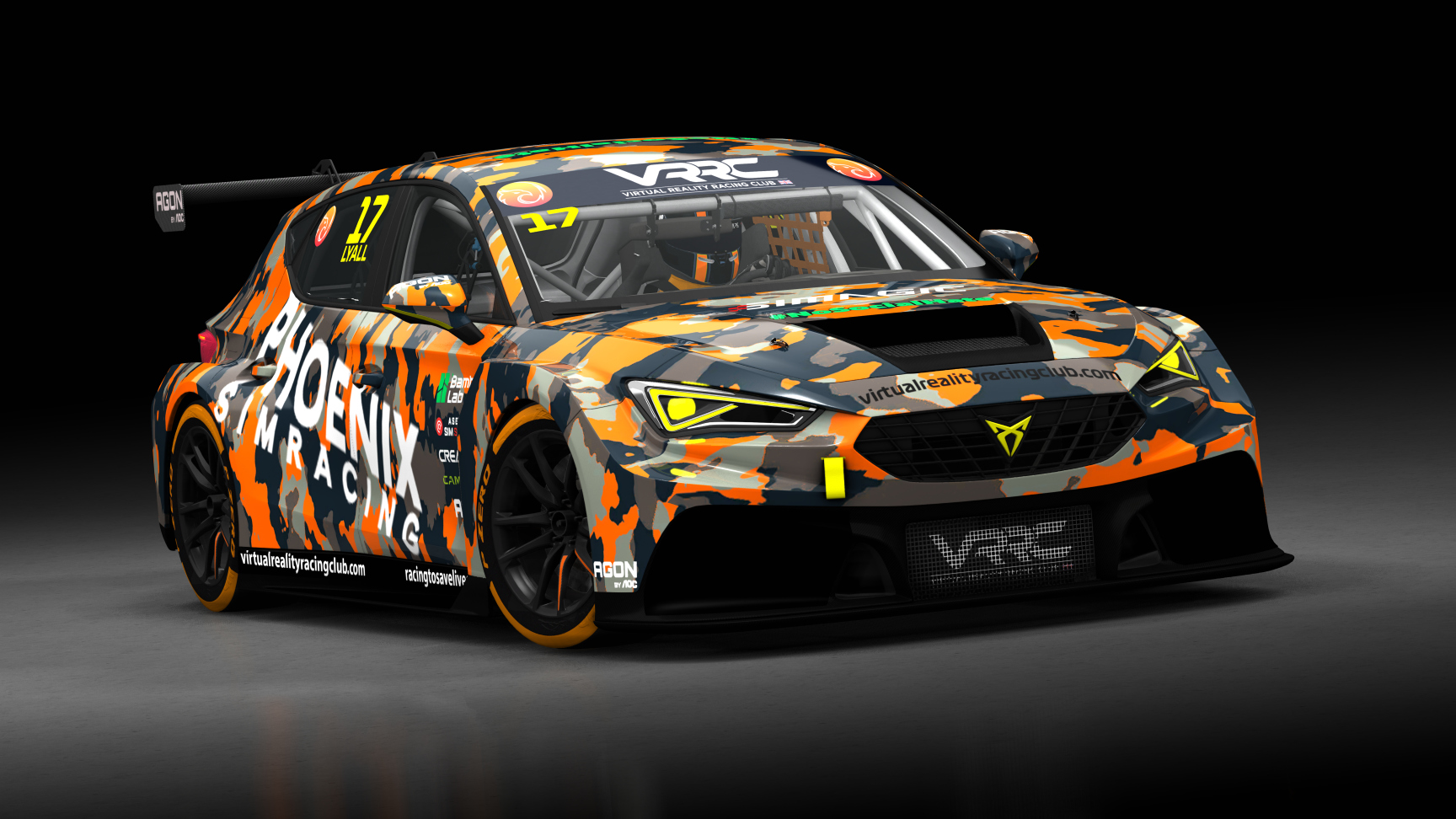 Cupra Leon Competición 2024, skin VRRC Adam Lyall