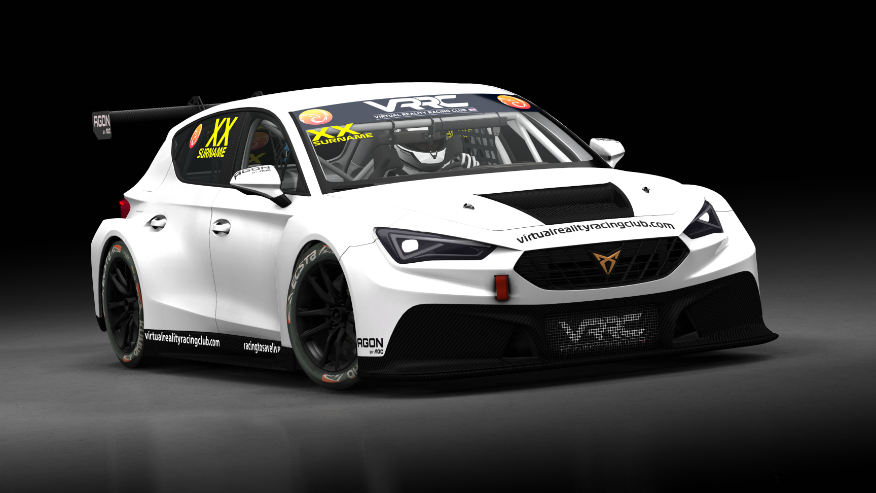 Cupra Leon Competición 2024, skin VRRC Base Template