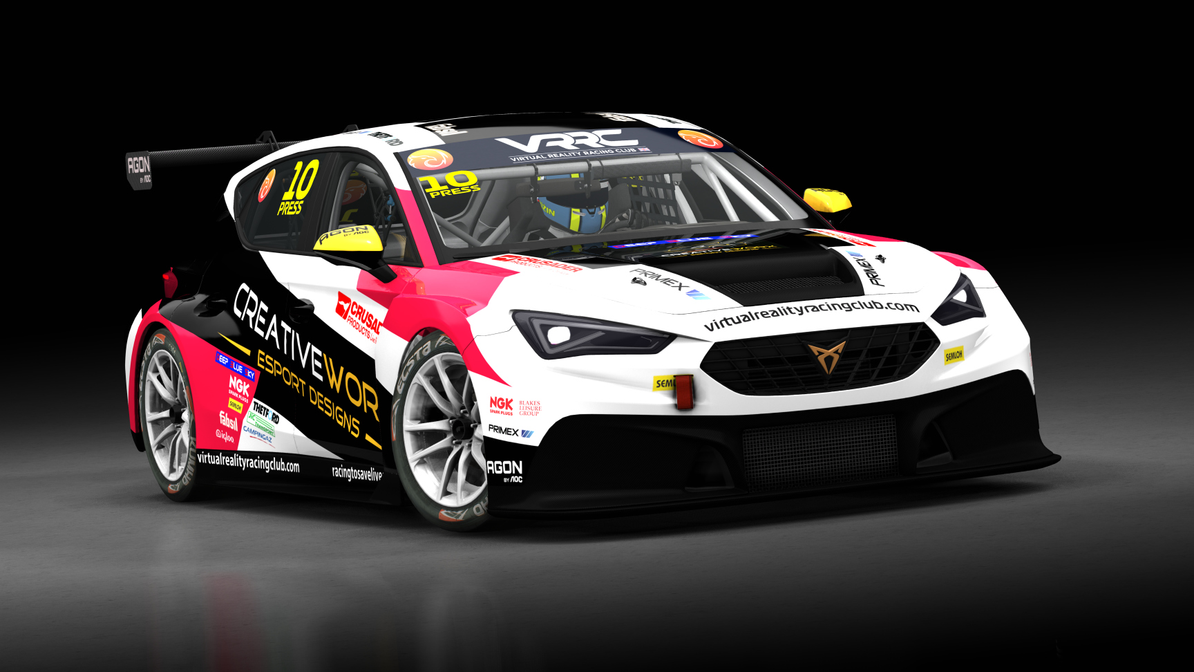 Cupra Leon Competición 2024, skin VRRC Kenny Press