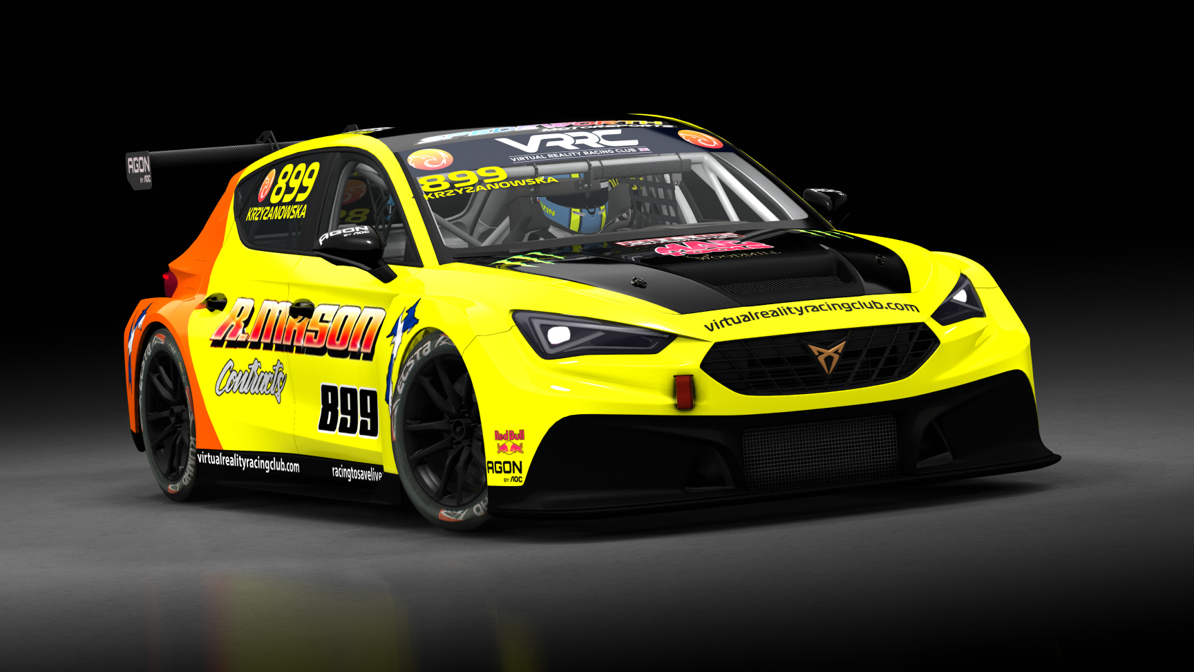 Cupra Leon Competición 2024, skin VRRC Olivia Krzyzanowska