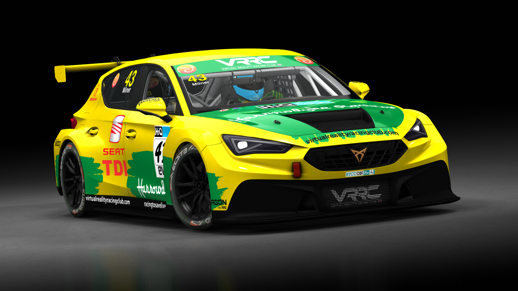 Cupra Leon Competición 2024, skin VRRC Sam Milner