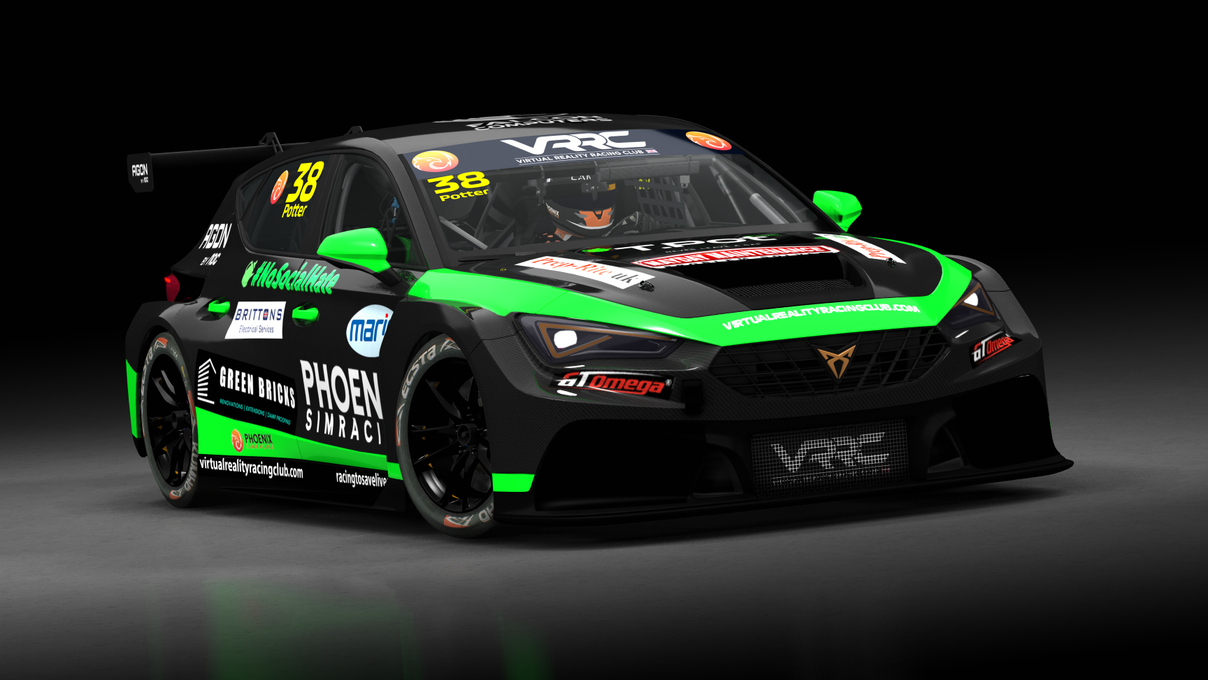 Cupra Leon Competición 2024, skin VRRC Thomas Potter