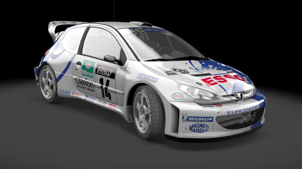 Peugeot 206 WRC, skin François_Delecour_1999