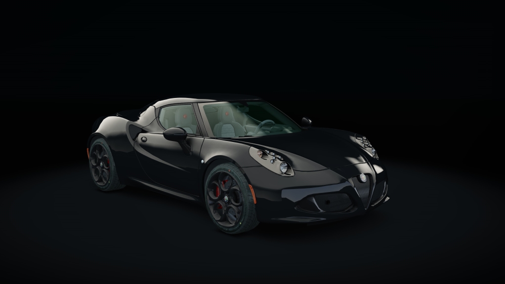 Alfa Romeo 4C, skin nero_black_rims