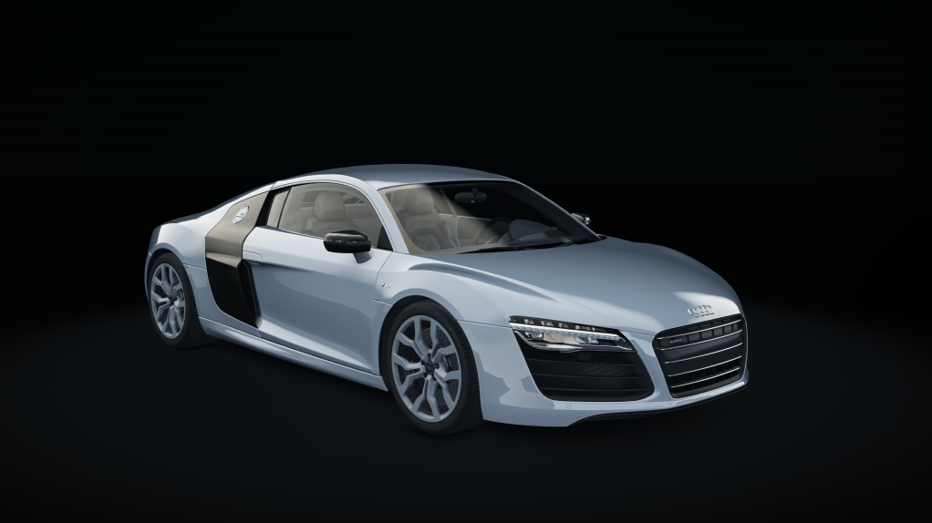 Audi R8 V10 Plus, skin 06_ice_silver_metallic