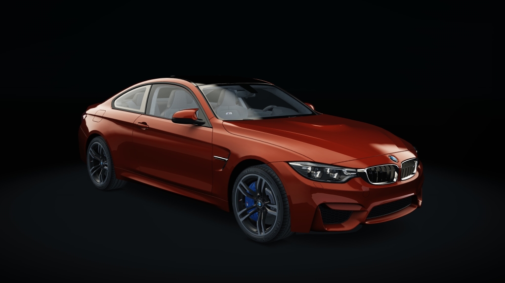 BMW M4 Akrapovic, skin sakhir_orange