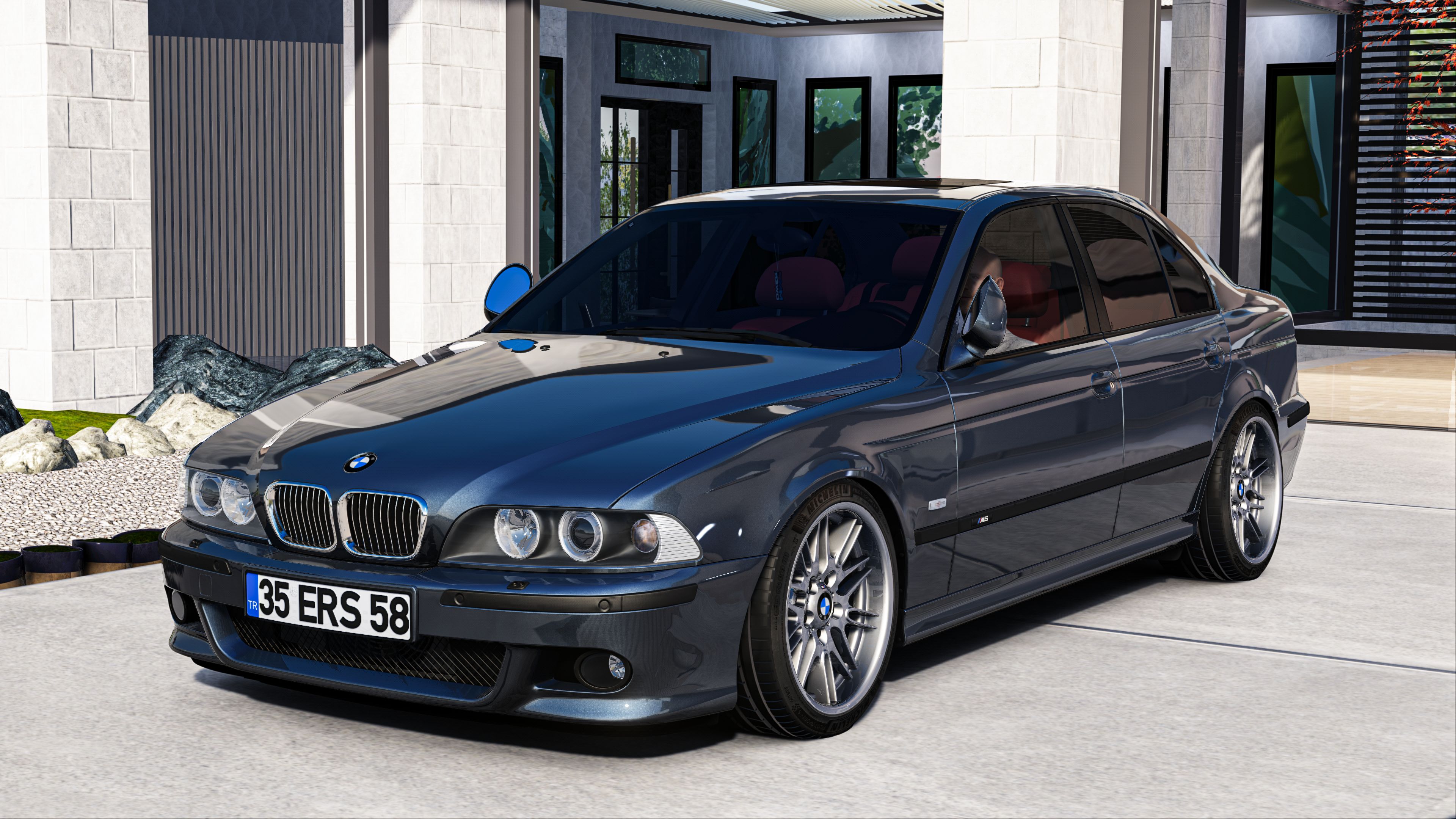 MMPOWER BMW E39 M5, skin anthracite _met