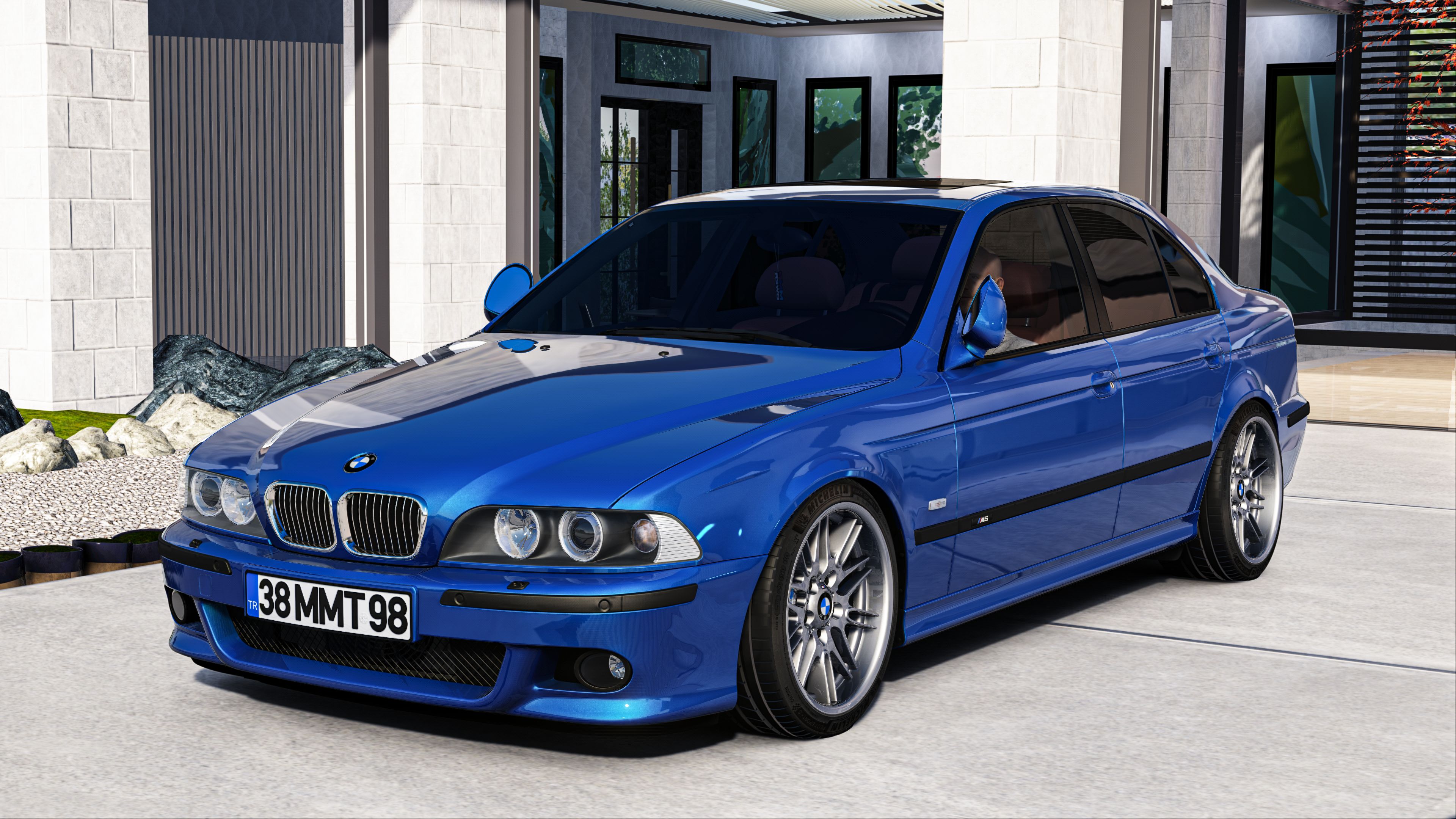 MMPOWER BMW E39 M5, skin estoril_blue