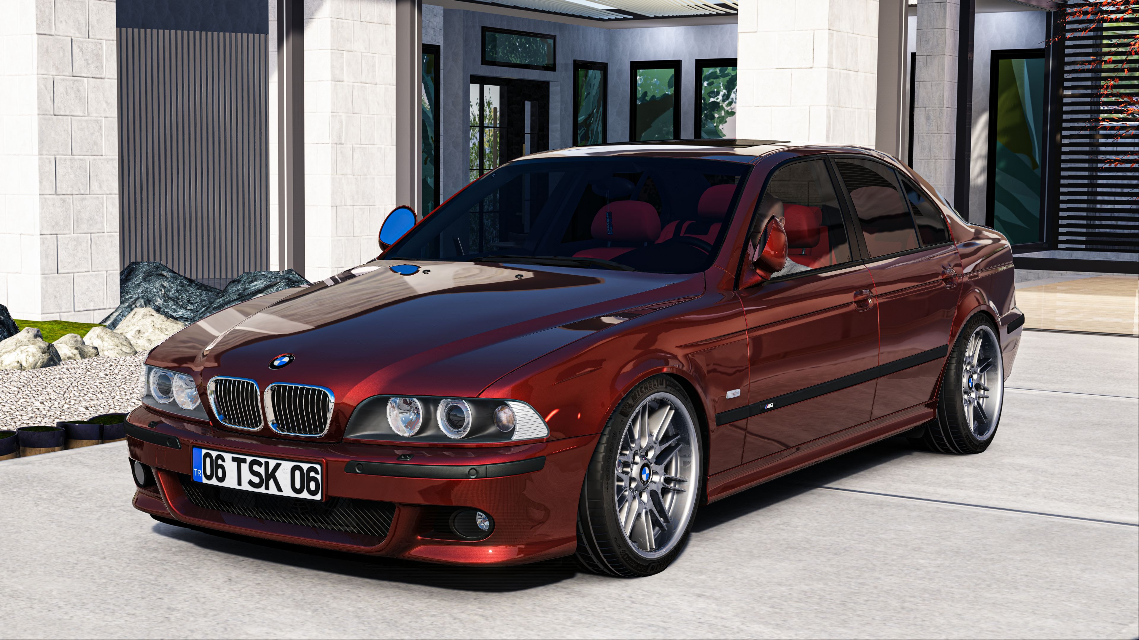 MMPOWER BMW E39 M5, skin royal_red_mettalic