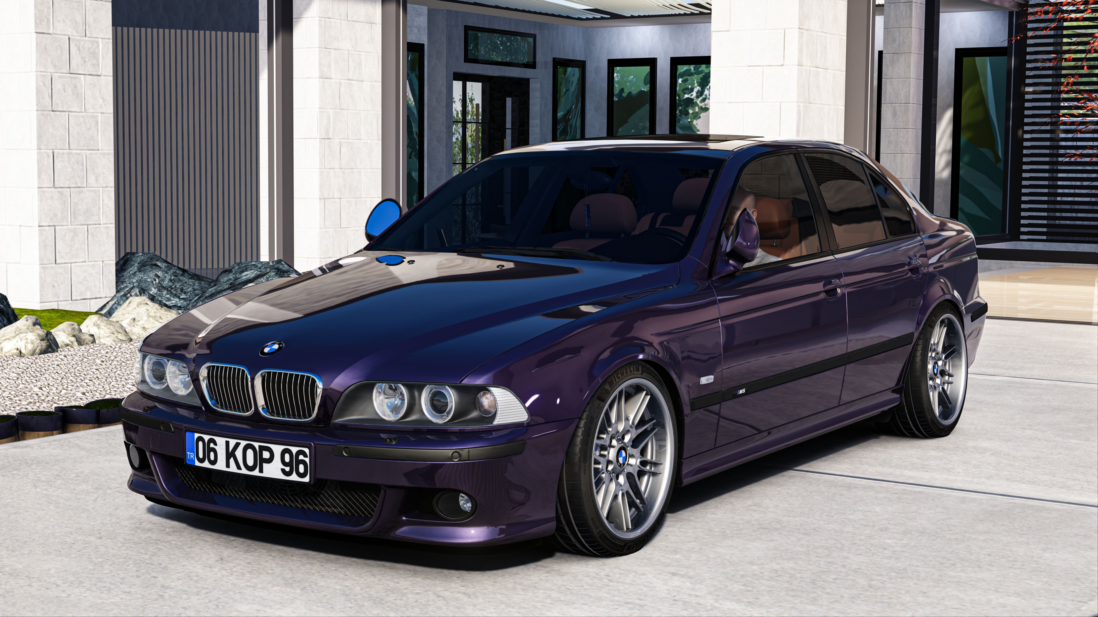 MMPOWER BMW E39 M5, skin techno_violet_met