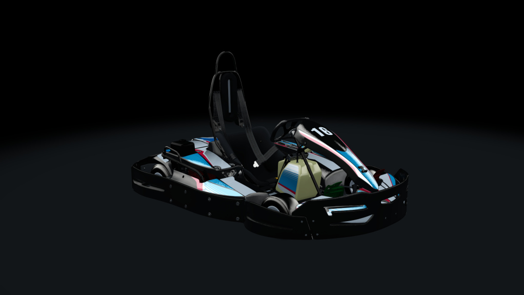 Sodi SR4/5 kart, indoor GX270, skin 116_bluered