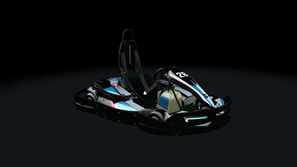 Sodi SR4/5 kart, indoor GX270, skin 126_bluered