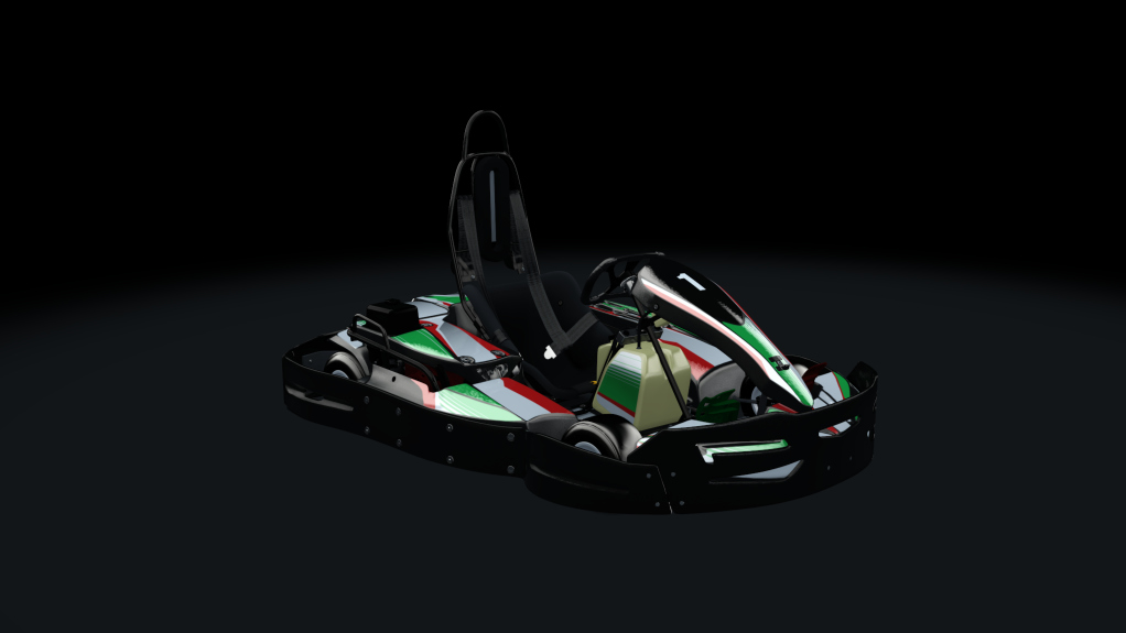 Sodi SR4/5 kart, indoor GX270, skin 201_greenred