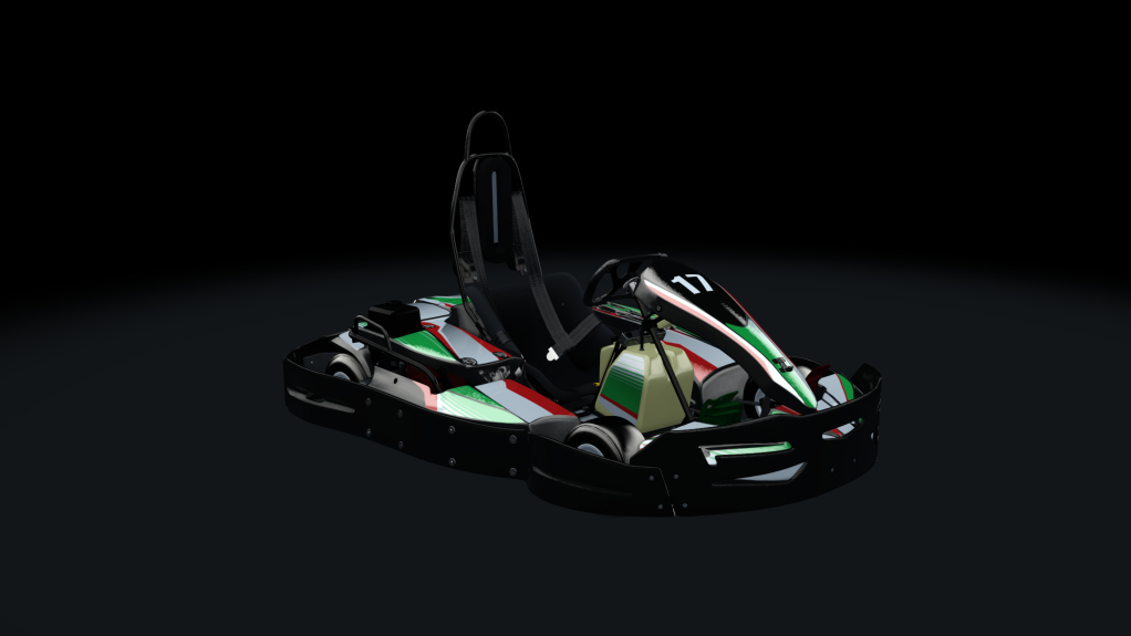 Sodi SR4/5 kart, indoor GX270, skin 217_greenred