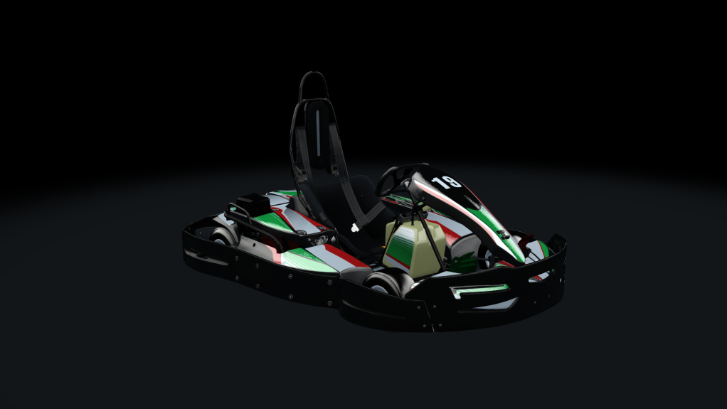 Sodi SR4/5 kart, indoor GX270, skin 219_greenred