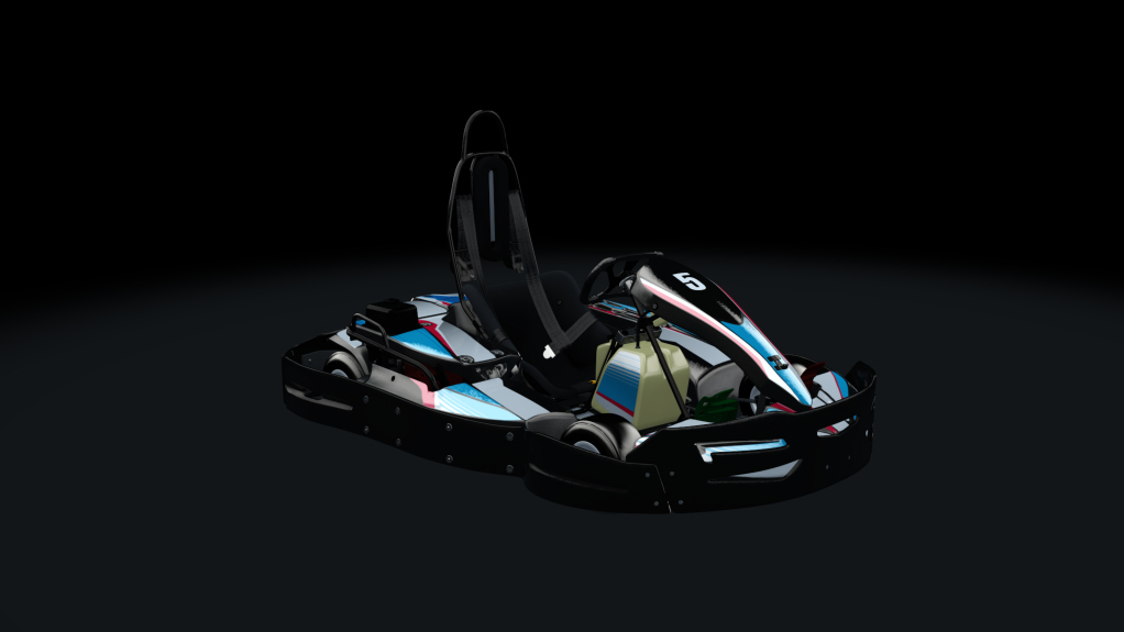 Sodi SR4/5 kart, indoor GX200, skin 105_bluered