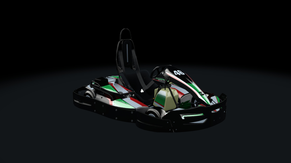 Sodi SR4/5 kart, indoor GX200, skin 246_greenred