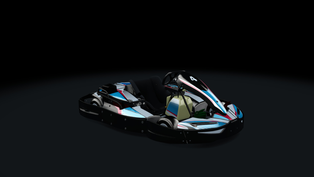 Sodi SR4/5 kart, outdoor GX270, skin 104_bluered