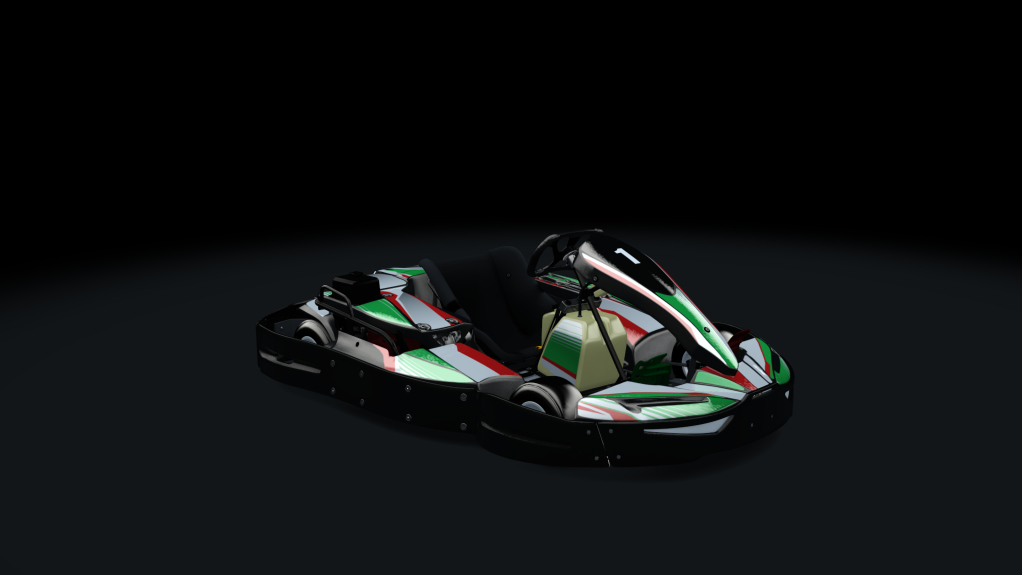 Sodi SR4/5 kart, outdoor GX270, skin 201_greenred