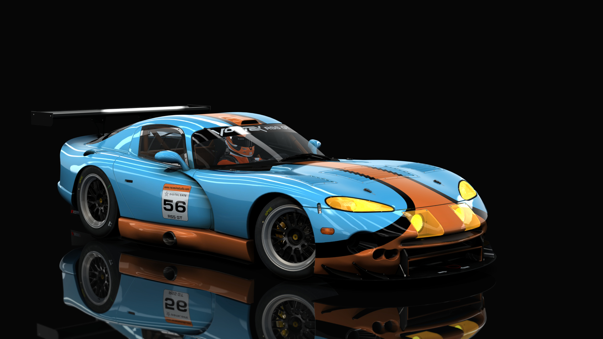 GT Vortex V10, skin blue_orange