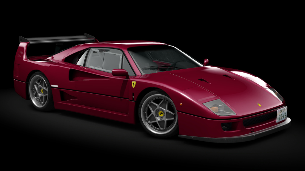 Ferrari F40 Custom, skin 08_rosso_fiorano