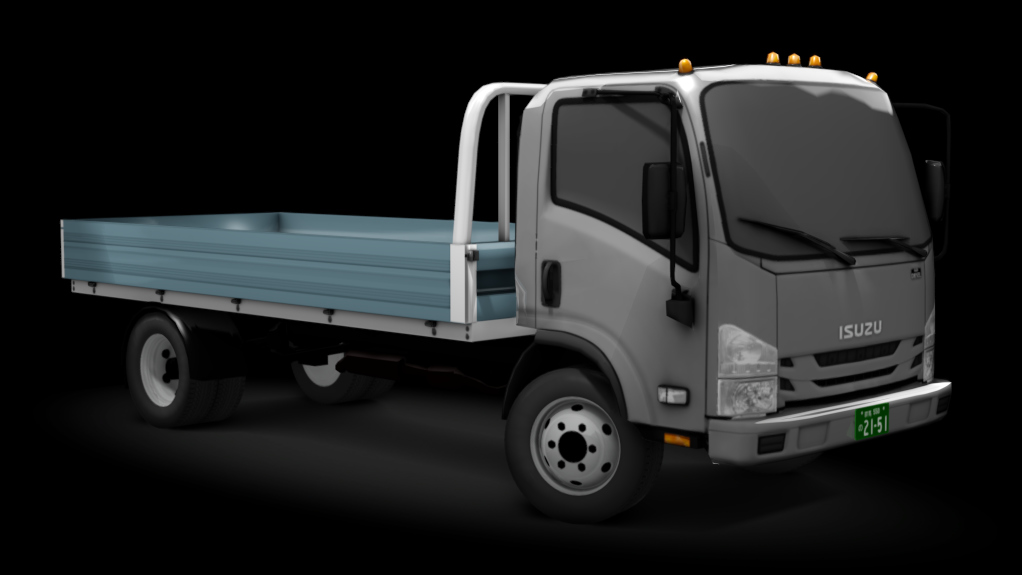 τraffic jp - Isuzu NPR Flatbed, skin grey