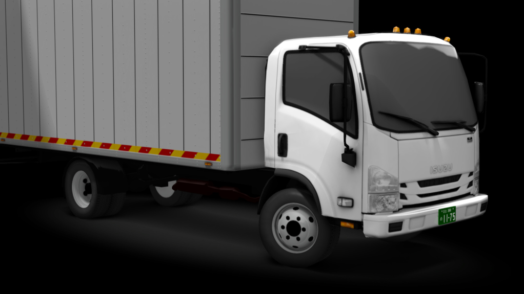 τraffic jp - Isuzu NPR Truck, skin white