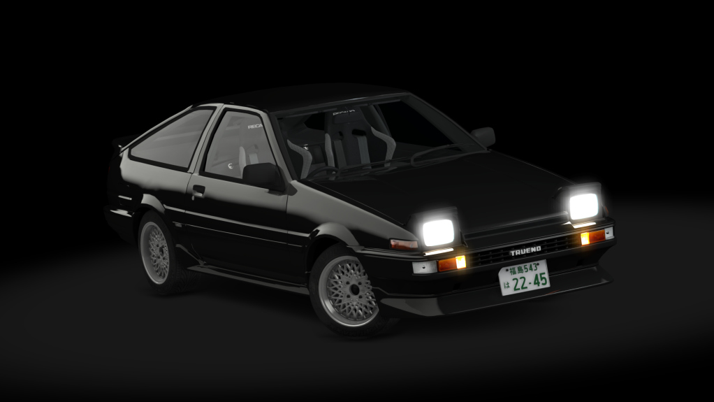 Toyota Sprinter Trueno GT-Apex Kouki Hatchback, skin Black