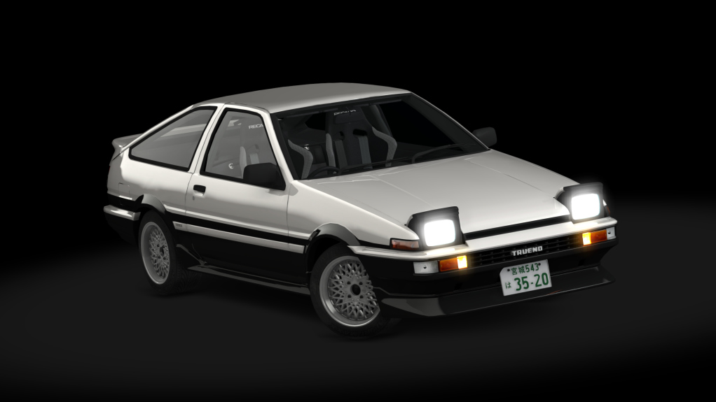 Toyota Sprinter Trueno GT-Apex Kouki Hatchback, skin High_Tech_Two_Tone