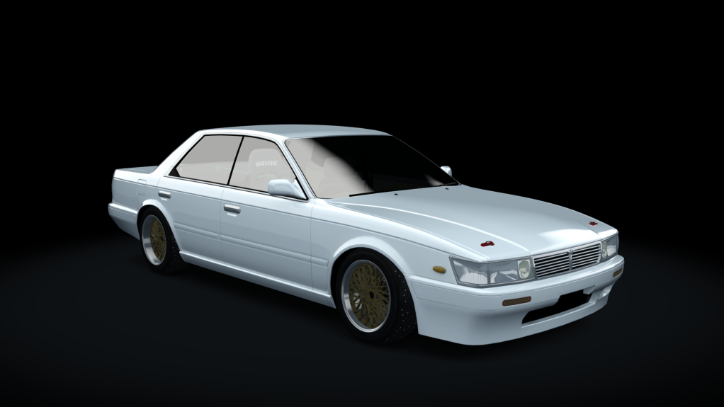 Nissan Laurel C33 Winter Drift, skin clear_white