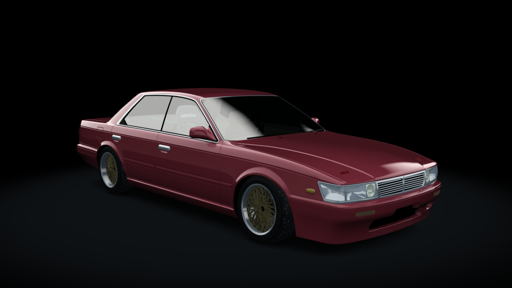 Nissan Laurel C33 Winter Drift, skin red