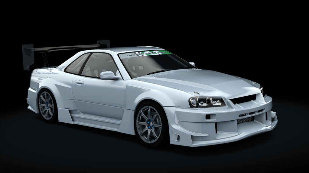 WDT Nissan Skyline R34, skin white