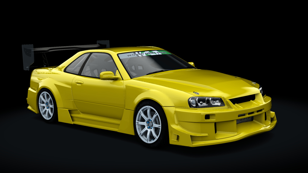 WDT Nissan Skyline R34, skin yellow